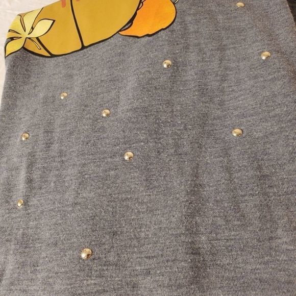 It's Fall Y'all Pumpkin Leaves Long Sleeve T-Shirt Women's Top Grayv Large - Picture 7 of 7